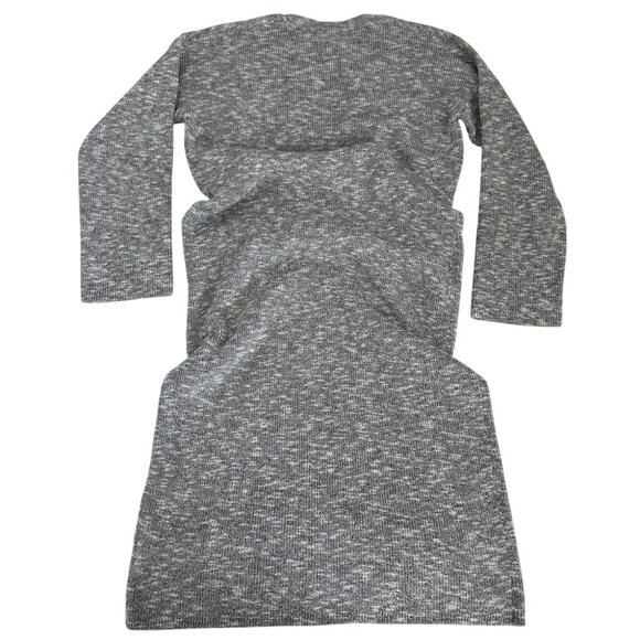 Madewell Sweater Dress Gray Knit Midi Long Sleeve Minimalist XS NWT - Picture 10 of 11